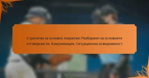 Стратегии за основно покритие: Разбиране на основните отговорности, Комуникация, Ситуационна осведоменост